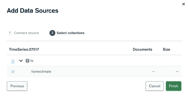 Using the time series collection as a Charts data source